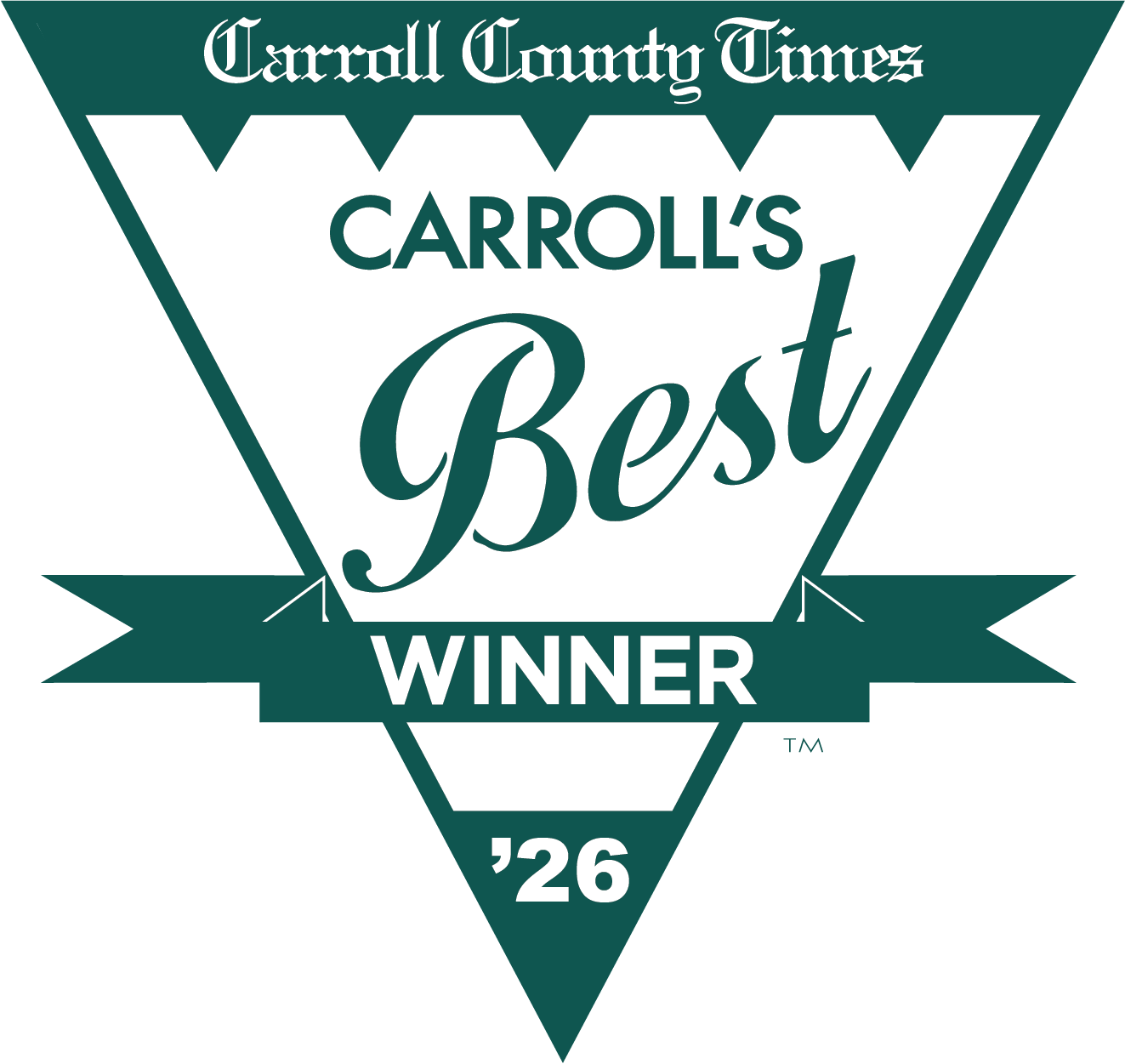 Carroll's Best 2026 Winner Badge